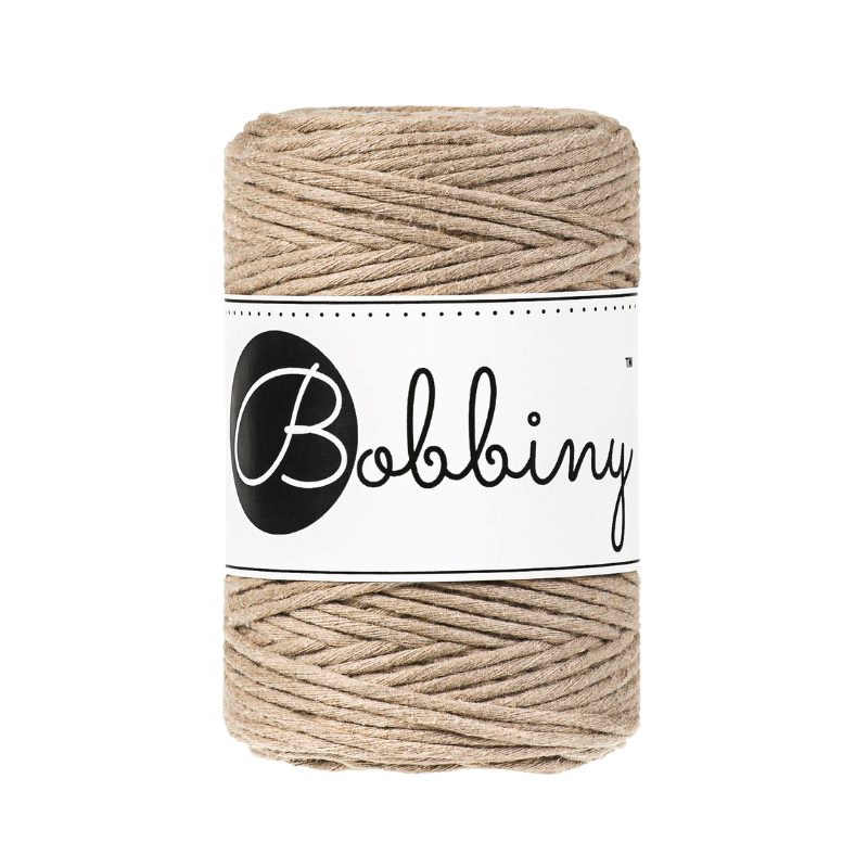 Corde Macramé Bobbiny 5mm - 100m Terracotta - Coton Recyclé, Pour DIY Déco Murale, Suspension